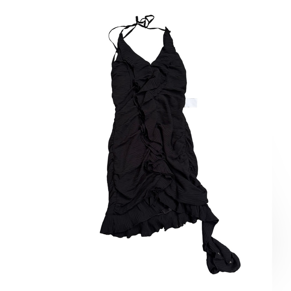 ASTR THE LABEL Ruffle Halter Mini Dress, NWT - Picture 7 of 8